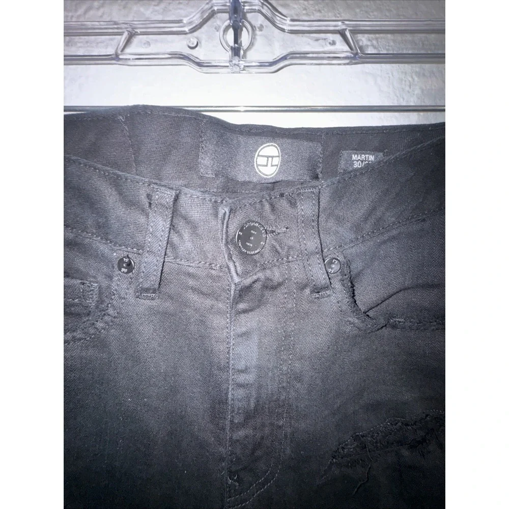 Jordan Craig Men's Jeans Black Size 30X32 Distressed Stretch Streetwear